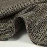 Maille Milano polyester Lurex chemin croisé beige et noir