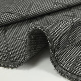 Maille Milano polyester Lurex pied-de-puce craquelé noir et blanc
