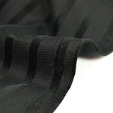 Gabardina de algodón con banda de terciopelo negro