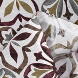 Polycoton imprimé faïence marron et kaki