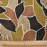 Polycotton printed brown and khaki form