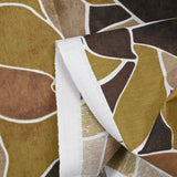 Polycotton printed brown and khaki form
