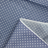 Coton imprimé petits pois 2mm gris