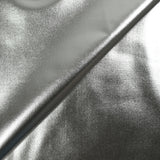 Silver waterproof coated viscose twill fabric