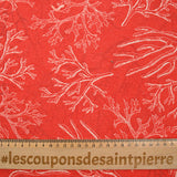 Orange Corail Policotton Print