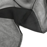 Mousseline de soie et acétate noir