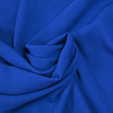 Crêpe de polyester bleu