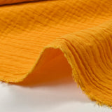 Double gauze in yellow cotton