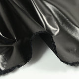 Tissu sergé de viscose enduit imperméable noir