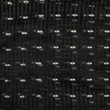 Organza de 100% soie ajouré plumetis fond noir