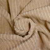 Velours côtelé fourré double face beige