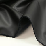Black imitation leather with suede backing