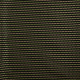 Jacquard polyviscose rayé vert et marron fond noir