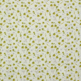 Double printed gauze flowers romy yellow broken white background