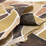 Polycotton printed brown and khaki form