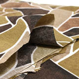 Polycotton printed brown and khaki form