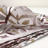 Polycoton imprimé faïence marron et kaki