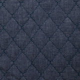 Chambray matelassé Eva bleu marine