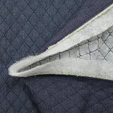 Chambray matelassé Eva bleu marine
