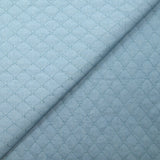 Chambray matelassé Eva bleu clair