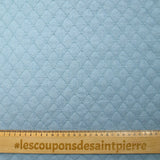 Chambray matelassé Eva bleu clair