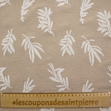 Crêpe floqué Acacia beige