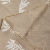 Crêpe floqué Acacia beige