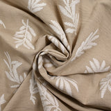 Crêpe floqué Acacia beige