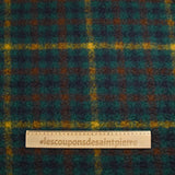 100% Laine sherpa à carreaux Anouk fond canard