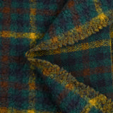 100% Laine sherpa à carreaux Anouk fond canard