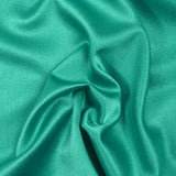 Turquoise washed satin crepe