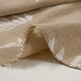 Crêpe floqué Acacia beige