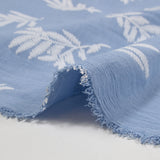 CRêpe de Acacia Blue Flocked