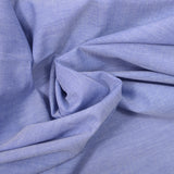 Fine blue cotton chambray
