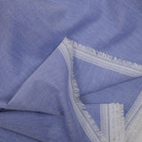 Fine blue cotton chambray
