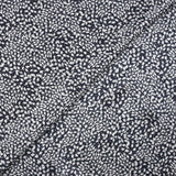 Satin de soie imprimé nuit étoilée fond bleu nuit