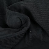 Velours côtelé sherpa double face noir