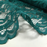 Encaje festoneado Judith azul pato