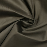 Popeline de coton élasthanne satinée taupe foncé