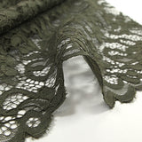 Dentelle festonnée Judith kaki