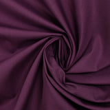 Popeline de coton aubergine
