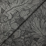 Maille Milano polyviscose floraison fond noir