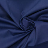 Satin de coton élasthanne marine