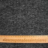 100% Laine bouillie vague gris chiné