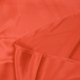 Satin de soie 100% orange corail