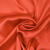 Satin de soie 100% orange corail