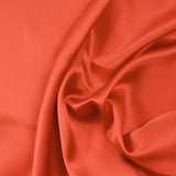 Satin de soie 100% orange corail