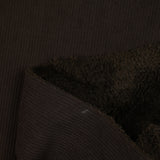 Velours côtelé sherpa double face marron