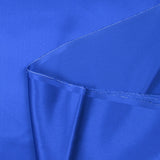 100% electric blue silk satin