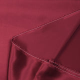 Satin de soie 100% rouge bordeaux